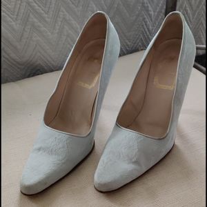 Christian Dior Sky Blue Heels Size 7